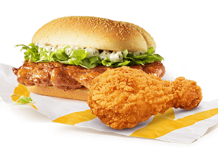【麦当劳】24元吃麦当劳2个汉堡组合，板烧鸡腿堡/麦辣鸡腿堡（短信链接兑换取餐）